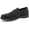 Evoga Mocassini Uomo Scamosciati Oxford Scarpe Eleganti Casual (Nero, Sistema Taglie Calzature EU, Adulto, Uomo, Numero, Media, 42)