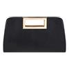VASCHY SAC Clutch Elegante, Pochette in Pelle, Borsa Tracolla Donna Moda, Borsetta Piccola per Matrimonio e Festa - Nero