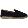 PAYMA - Espadrillas Mocassini da Uomo in Pelle Scamosciata. Sandali di Juta Estive e Flessibili. Design Liscio o Mascherato. Marrone, Blu Navy e Kaki