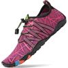 SAGUARO Scarpe da Immersione Donna Uomo Rapida Asciugatura Slittata Scarpette da Acqua per Nuoto Piscina Spiaggia Surf Viola 37 EU