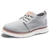 Bruno Marc Eleganti Stringate Scarpe per Ragazzi Scarpe Oxford in Tessuto Lavorato a Maglia Traspirante Scarpe da Festa per Matrimonio Abito da Riunione,Size 30,Grigio,SBOX2503K