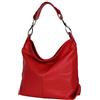 AMBRA Moda GL033 - Borsa a spalla da donna in vera pelle italiana, borsa a tracolla, borsa a mano da donna