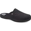 Fly Flot | Classic Man, Pantofole Uomo con Logo, Ciabatta con Tomaia in Microfibra, Sottopiede in Microfibra, Nero, 46