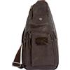 Avirex Monospalla in Eco Pelle, Impermeabile con Tasche a Zip in Stile Vintage, Collezione Buffalo BFL20 (Marrone)