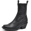IF Fashion Scarpe da Donna Stivali Stivaletti Cowboy Western Camperos Texani Punta Quadrata MP628-1 nero N.40