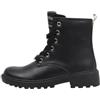 Geox Anfibio Casey x Harry Potter,Stivali Combat in Pelle Nera con Charm Decorativi,Suola Resistente