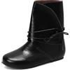 Bviennic Donna Stivaletti Piatto Casuale Punta Rotonda Cordoncino Slouch 2380, Numero 35-46