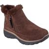 Skechers Easy Going Cool Zip | Vestibilità comoda, memory foam raffreddata ad aria, fodera in pelliccia sintetica, cerniera laterale