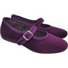 Dorea Originali Mary Jane, Ballerine Donna da Casa, Eleganti Friulane con Cinturino, Pantofole Basse in Velluto, Produzione Artigianale (Viola, Sistema Taglie Calzature EU, Adulto, Donna, Numero, Media, 36)