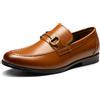 Bruno Marc Scarpe da Uomo Business Slipper Halbschuhe,Size 44,Marrone,SBLS2410M