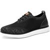 Bruno Marc Scarpe Stringate da Uomo Classiche Estive Traspiranti Mesh Sneakers Oxfords Leggere Casual Scarpe da Passeggio,Size 43.5,Nero/Grigio,GRAND-02