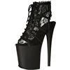 Pleaser FLAMINGO-896LC Blk Mesh-Lace/Blk Matte UK 6 (EU 39)