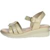 Valleverde Sandalo Donna 55561 in Pelle Silver o Blu modello casual. Una calzatura comoda adatta per tutte le Occasioni. Primavera Estate