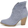IF Fashion Scarpe da Donna Stivali Stivaletti Cowboy Western Camperos Texani 6652 blu N.37