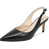 QUEEN HELENA Scarpe Eleganti con Tacco Basso a Spillo Decollete a Punta Chiusa Donna K3148 (K3157 Nero Pu, Sistema Taglie Calzature EU, Adulto, Donna, Numero, Media, 35)