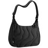 tomtoc 9L Borsa Donna Puffer Sling Crossbody, Nylon Trapuntata Borsa a Tracolla Donna a Mezzaluna Elegante per iPad 11 Air Pro e Nintendo Switch 2, Borsa Hobo Viaggio con Tasche Interne Organizzate