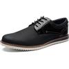 Bruno Marc Scarpe Eleganti Derby Stringate Uomo Vintage Elegante Basse Allacciare Nero,Size 42,Nero,SBOX2213M-E