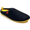 Andrés Machado - pantofole unisex per donna/uomo - DYNAMIC - SOMMER - ciabatte/babbucce - plantare removibile - blu navy/giallo, EU 50