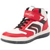 Geox J BUZZERLIGHT Boy A - Scarpe da Ginnastica, Red/White,
