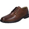 Josef Seibel Uomo Scarpa da Affari Alastair 01, Uomini Scarpe Stringate,Larghezza K (Molto_Larga),Soletta Removibile,Marrone (Cognac-Kombi),46 EU / 11 UK