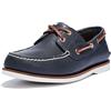 Timberland Classic 2 Eye, Scarpe da Barca Uomo, Blu MD Blue Full Grain, 40 EU