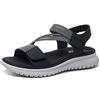 ERLINGO - Sandali da trekking, da donna, per attività all'aria aperta, con punta aperta, leggeri, alla moda, ideali per l'estate, spiaggia e acqua, Nero (Nero ), 38 EU