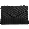 Superflybags Borsa Donna a spalla In Vera Pelle Matelassé/Trapuntata modello OLANDA MEDIA made in Italy