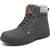 Mishansha Uomo Scarpe Invernali Donna Stivali da Neve Calda Impermeabili Outdoor Sneakers da Trekking Taglia 36-48 EU