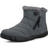 Eagsouni Stivali Barefoot da Neve Invernali Uomo Donna, Grigio, 40 EU