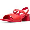 Camper Katie Sandal K201023, Sandali con tacco Donna, Rosso 007, 40 EU