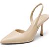 DREAM PAIRS Scarpe Tacco Spillo Donna Slingback | Tacco stiletto 8,5 cm, design D'Orsay, plantare 4 mm, tacco silenzioso, suola antiscivolo, eleganti per lavoro e feste.