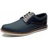 Bruno Marc Scarpe Eleganti Derby Stringate Uomo Vintage Elegante Basse Allacciare Nero,Size 44,Blu,SBOX2213M-E