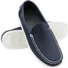 Zerimar Mocassino da uomo in vera pelle, scarpe casual eleganti e leggere, per uso quotidiano o formale, scarpe comode e morbide con design moderno e resistente, Blu navy, 41 EU
