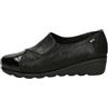 Valleverde VS10304 Mocassini Casual Donna Camoscio Pelle Visone Tacco Zeppa 4Cm Suola Gomma
