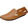 Asifn Eleganti Mocassino da Guida in Pelle Scarpe Traforata da Uomo da Barca Confortevole Traspirante Scarpe Oxford Piatte da Esterno