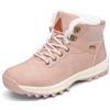 Mishansha Stivali da Neve Uomo Inverno Scarpe Pelliccia Donna Caldi Scarponcini Trekking Imbottiti Rosa 39