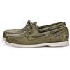 Sebago DOCKSIDES PORTLAND CRAZY H, Scarpe da Barca, Uomo, Verde (Green Military 909), 41 EU