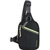Travelon Greenlander - Borsa a tracolla compatta antifurto, Nero corvino, Taglia unica