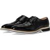 STACY ADAMS Beaumont Wing Tip Stringate Oxford Uomo, nero, 43 EU