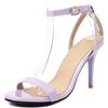 Bviennic Donna Tacco a Spillo Tacco Alto Sandals Semplici 0725 Viola Numero 37 EU/38Cn