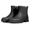 Meik Mangni Stivali di Gomma Donna PVC Stivaletti Impermeabili Antiscivolo Chelsea Boots Comode Giardinaggio Scarpe,Nero,Taglia: 40 EU