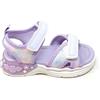 Lelli Kelly Sandalo Rita LKCL5530,Lilla,con Luci LED nel Tallone,Bambina,Suola Ammortizzata,Doppio Strappo (Lilla, Sistema Taglie Calzature EU, Bambino Piccolo (2-5 anni), Numero, Media, 28)