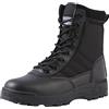 Generico Stivali da Lavoro Tattici Militari da Uomo Stivali da Combattimento da Moto in Pelle con Cerniera Laterale Caccia Sneakers (Black, 41)