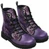 Maimeili Stivaletti alla caviglia donna stampati con fiori, rose e teschi - Stile casual colorato con plateau in pelle, perfetti per viaggi, quotidianità, feste, Halloween e Natale
