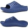 KuaiLu Sandali di Recupero Uomo con Comode Ortopediche Fascite Plantare Supporto Arco Ciabatte Aperte Leggero Sportivi Ciabatta Estive Mare Spiaggia Piscina Doccia Sandalo Blu 40