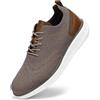 SVNKE Scarpe Oxford Uomo in Pelle Classiche Stringate Derby Basse Oxford Vintage Elegante Leggere Marrone 42