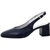 OSVALDO PERICOLI Scarpe Donna Decolleté Sling Back in Pelle Nappa Blu, Tacco Medio 5 cm, 23520