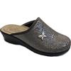 Fly Flot L8P44 6E Ciabatta Donna Invernale col Rovere ZEPPETTA Sottopiede Vera Pelle Made in Italy Rovere 39
