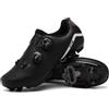 PENXZT Scarpe da Mountain Bike per Uomo Compatibile con Shimano SPD 2-Bolts Pedals Traspiranti Scarpe MTB Ciclismo per Interni ed Esterni,Nero,42 EU