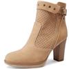 QUEEN HELENA Tronchetti Traforati Stivaletti con Tacco Alto Donna X32-38 (Marrone, Taglia unica, Sistema Taglie Calzature EU, Adulto, Donna, Numero, Media, 38)